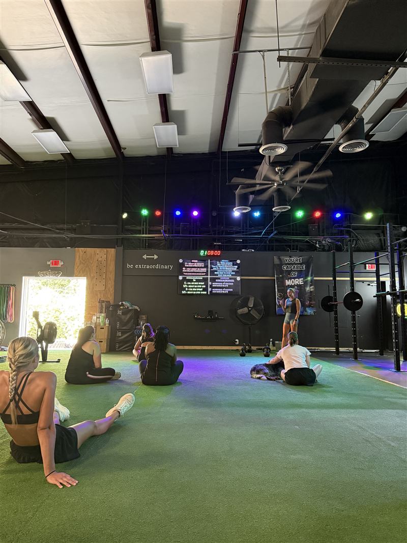 Members pushing through Saturday conditioning