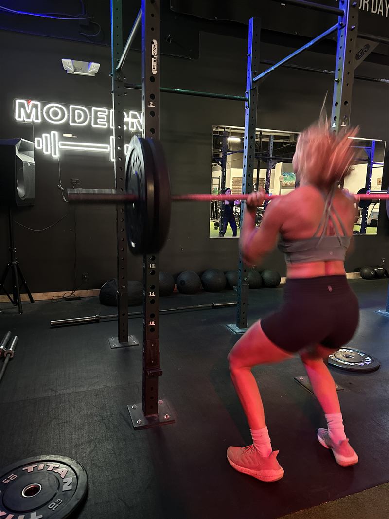 Members training together during Team Tuesday